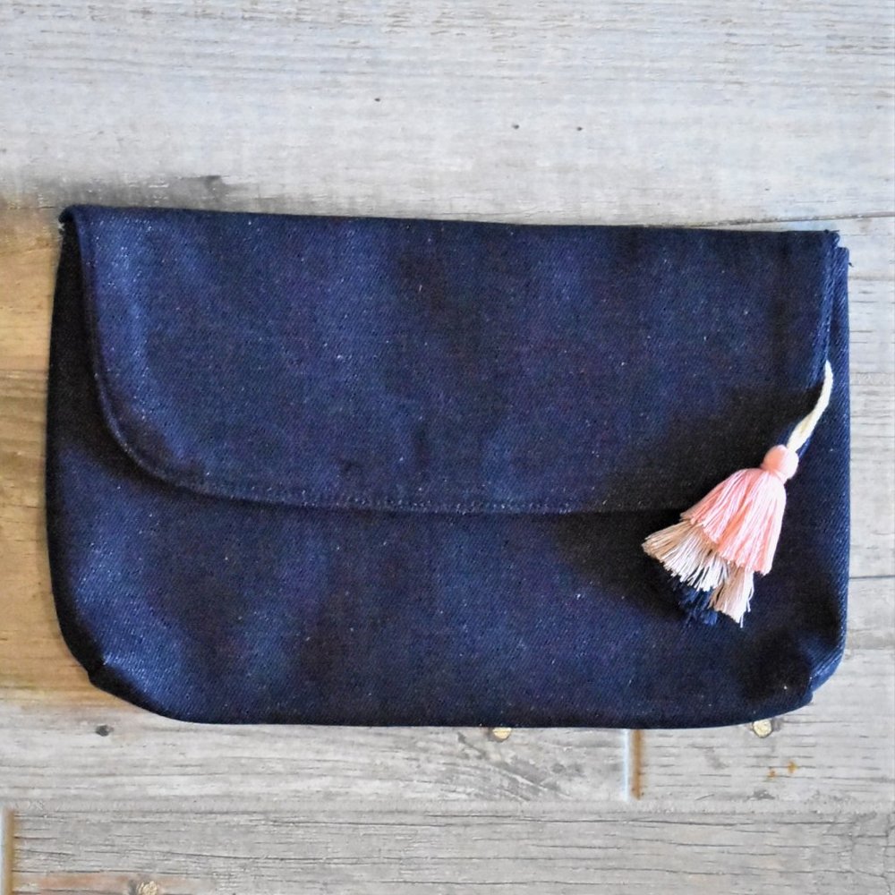 Denim Clutch